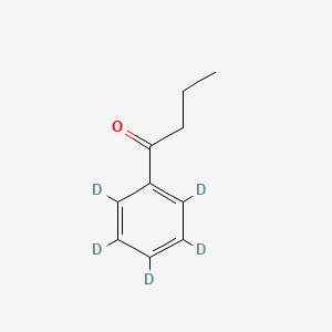 Chemical structure of BUTYROPHENONE-2',3',4',5',6'-D5