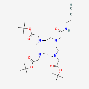 Chemical structure of Butyne-DOTA-tris(t-butyl ester)