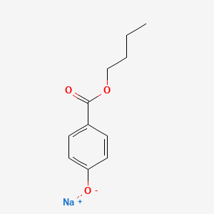 Chemical structure of Butylparaben Sodium