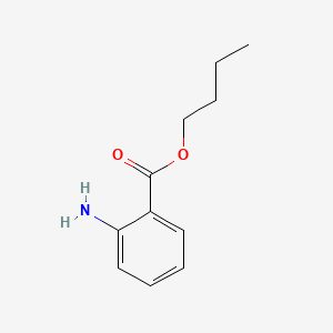 Chemical structure of butyl anthranilate
