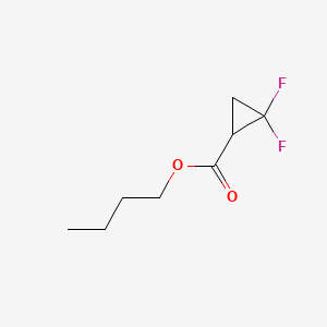 Chemical structure of Butyl 2,2-difluorocyclopropanecarboxylate