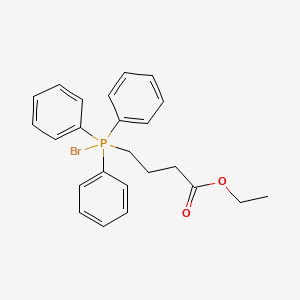 Chemical structure of Ethyl 4-(bromotriphenyl-l5-phosphanyl)butanoate