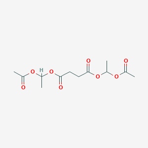 Chemical structure of Bis(1-acetoxyethyl) succinate