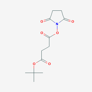 Chemical structure of Tert-butyl (2,5-dioxopyrrolidin-1-yl) succinate