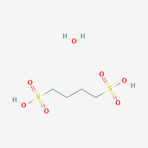 Chemical structure of Butane-1,4-disulfonic acid hydrate
