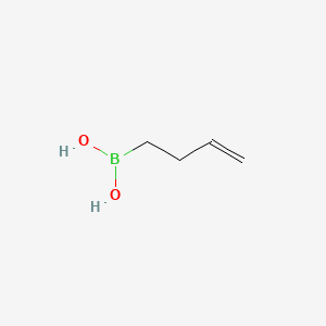 Chemical structure of But-3-enylboronic acid