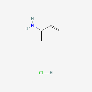 Chemical structure of But-3-en-2-amine hydrochloride