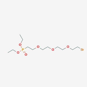 Chemical structure of Bromo-peg3-ethyl phosphonate