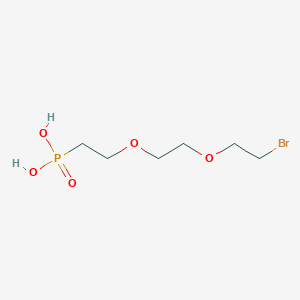 Chemical structure of Bromo-peg2-phosphonic acid