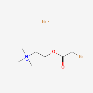 Chemical structure of Bromoacetylcholine bromide