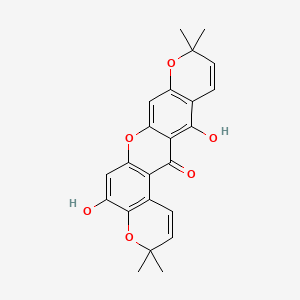 Chemical structure of Brasilixanthone B
