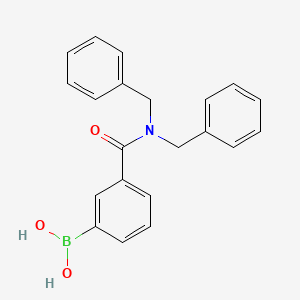 Chemical structure of [3-(dibenzylcarbamoyl)phenyl]boronic Acid