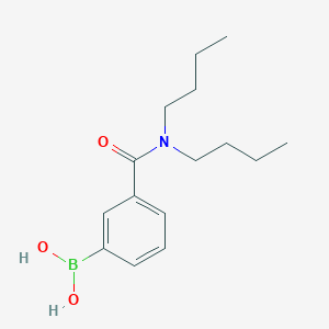 Chemical structure of Boronic acid, [3-[(dibutylamino)carbonyl]phenyl]-