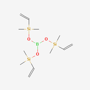 Chemical structure of BORON VINYLDIMETHYLSILOXIDE