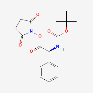 Chemical structure of BOC-PHG-OSU