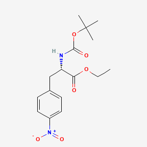 Chemical structure of Boc-Phe(4-NO2)-Oet