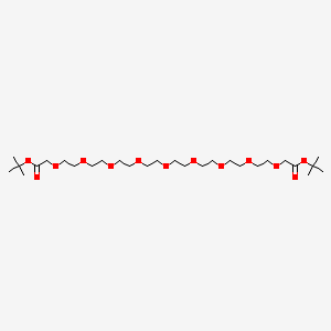 Chemical structure of Boc-PEG8-Boc