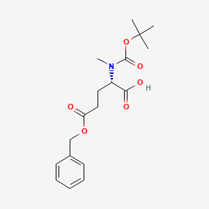 Chemical structure of Boc-N-Me-Glu(Obzl)-OH