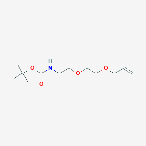Chemical structure of BOC-NH-PEG2-propene