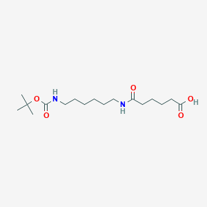 Chemical structure of Boc-NH-C6-amido-C4-acid