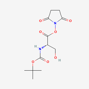 Chemical structure of Boc-L-Ser-OSu