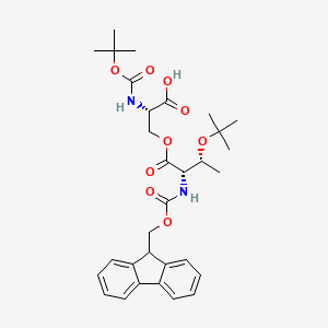 Chemical structure of Boc-Ser(Fmoc-Thr(tBu))-OH
