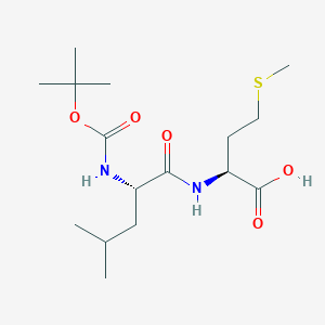 Chemical structure of Boc-Leu-Met-OH