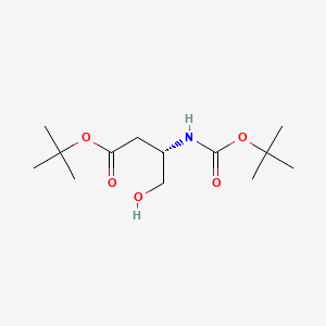 Chemical structure of Boc-L-aspartinol 4-tert-Butyl Ester