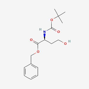 Chemical structure of Boc-HoSer-Obzl