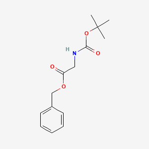 Chemical structure of Boc-Gly-Obzl