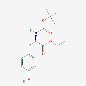 Chemical structure of Boc-D-Tyr-Oet