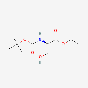 Chemical structure of Boc-D-Ser-Oipr