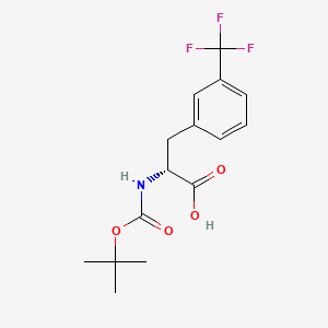 Chemical structure of Boc-D-Phe(3-CF3)-OH
