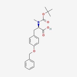 Chemical structure of Boc-D-N-Me-Tyr(Bzl)-OH