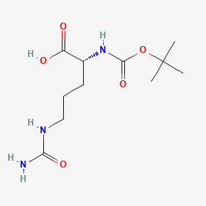 Chemical structure of Boc-D-Cit-OH