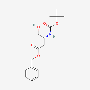 Chemical structure of Boc-D-aspartinol 4-Benzyl Ester