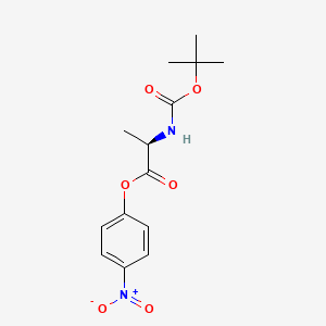 Chemical structure of Boc-D-ala-onp