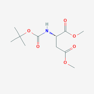 Chemical structure of Boc-Asp(Ome)-Ome
