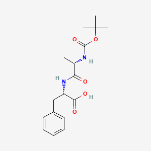 Chemical structure of Boc-Ala-Phe-OH