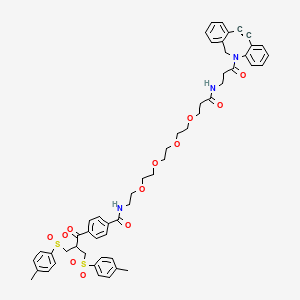 Chemical structure of Bis-Sulfone-PEG4-DBCO