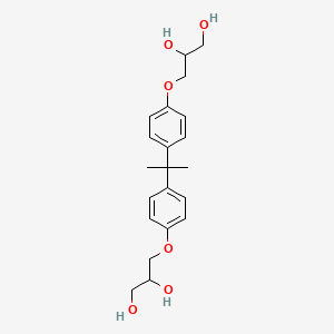 Chemical structure of Bisphenol A-bis(2,3-dihydroxypropyl) ether