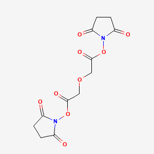 Chemical structure of Bis-N-succinimidyl Diglycolic Acid