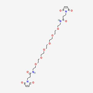 Chemical structure of Bis-Mal-PEG6