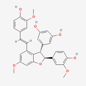 Chemical structure of Bisisorhapontigenin A