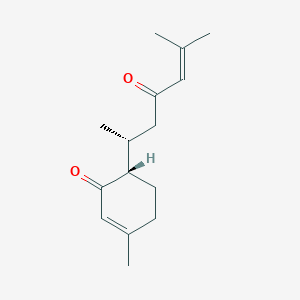 Chemical structure of Bisabola-2,10-diene-1,9-dione