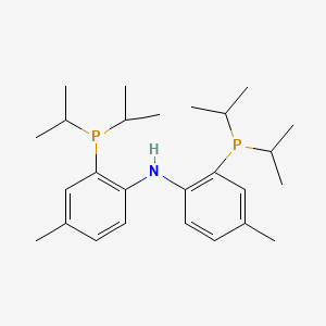 Chemical structure of Bis[2-(di-i-propylphosphino)-4-methylphenyl]amine