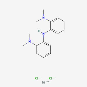 Chemical structure of Bis[(2-diMethylaMino)phenyl]aMine Nickel(II) Chloride