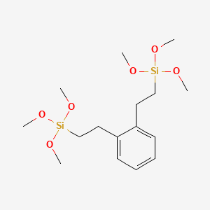 Chemical structure of bis(trimethoxysilylethyl)benzene