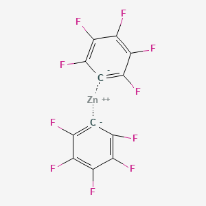 Chemical structure of Bis(Pentafluorophenyl)Zinc