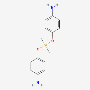 Chemical structure of BIS(P-AMINOPHENOXY)DIMETHYLSILANE